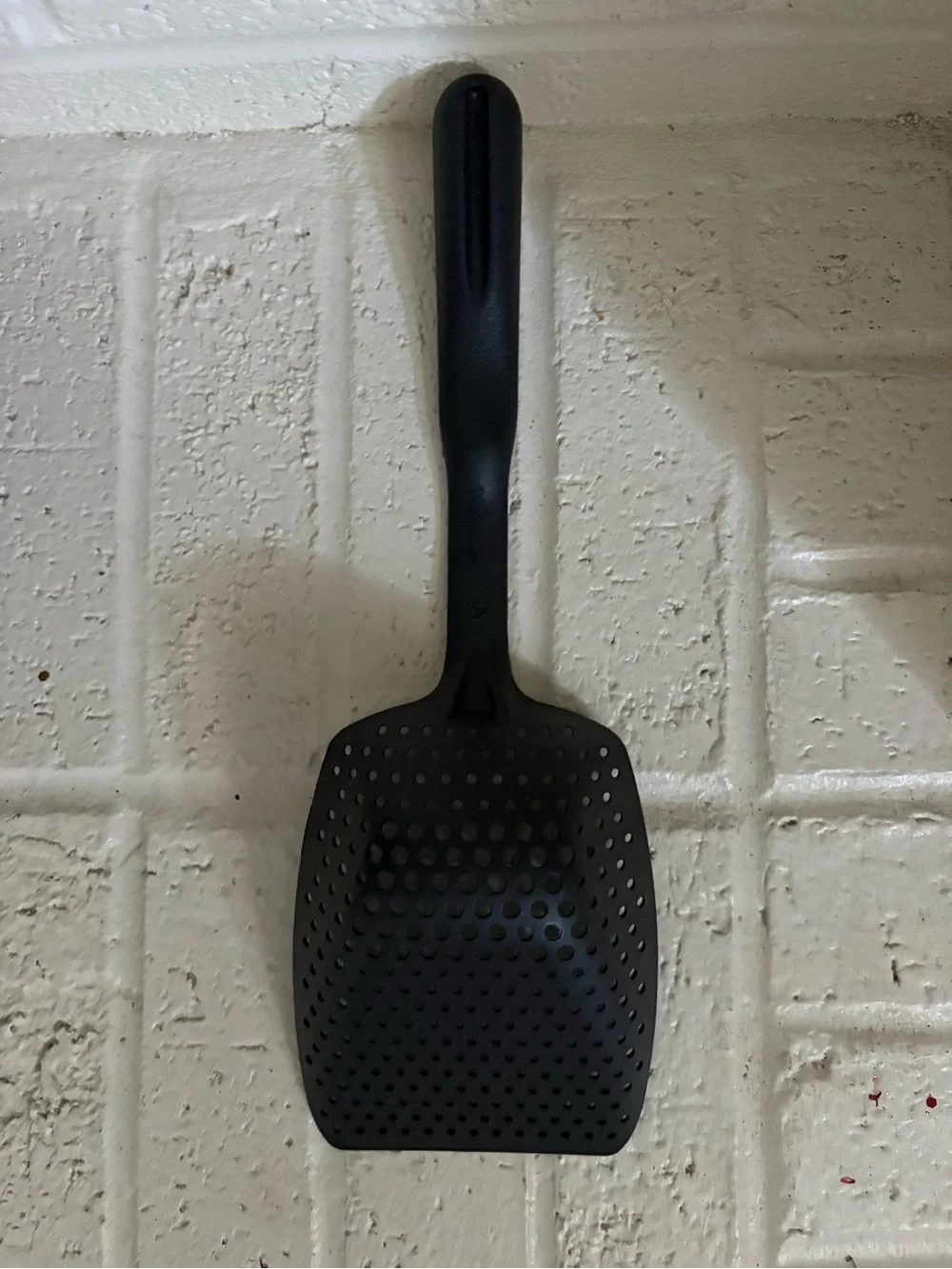 Pampered Chef Scoop ‘N Drain Slotted Spoon Strainer Black